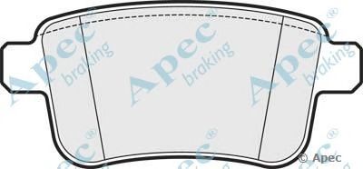 APEC BRAKING pad1657 -  Комплект тормозных колодок, дисковый тормоз